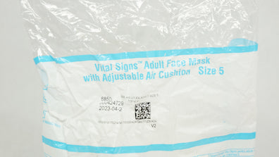 Vyaire 6850 Vital Signs Adult Face Mask with Adjustable Air Cushion, Size 5 (x)